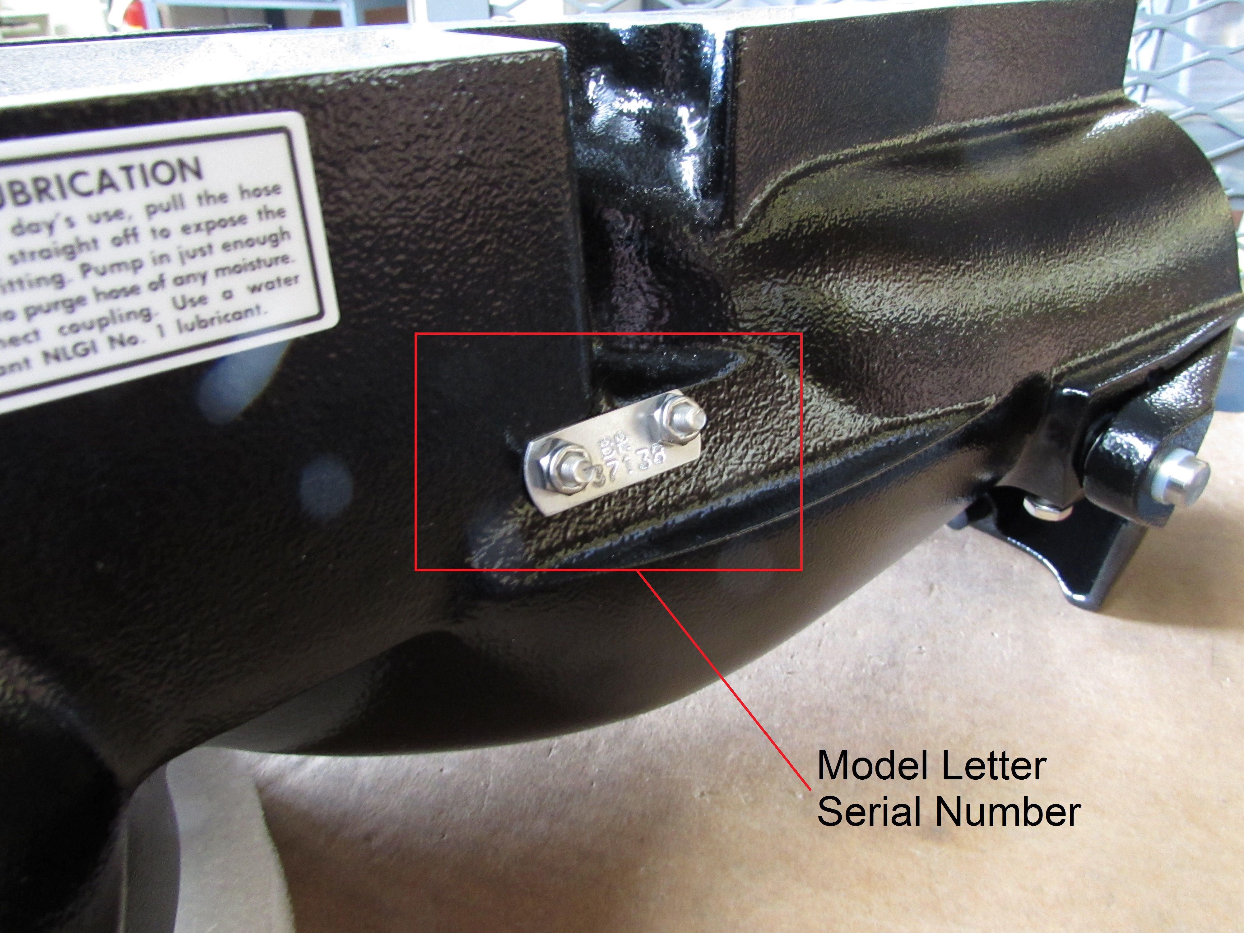 Model Identification and Serial Numbers.